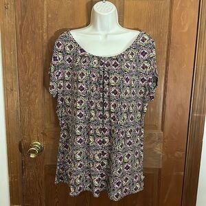 Worthington Woman Stretchy Shirt 95% Polyester 5% Spandex Size 1X